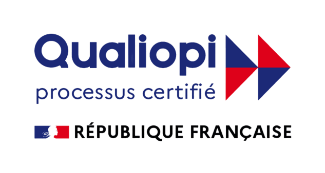 Logo Qualiopi — processus certifié, République française